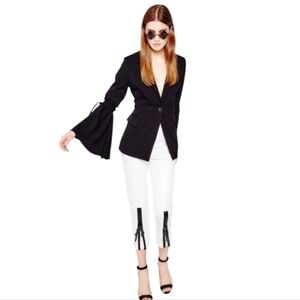 Style Mafia Black Flare Bell Sleeve Blazer sz S